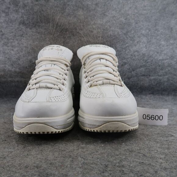 Skechers Shoes Womens 9 Shape Up Sneaker Work Slip Resistant Leather White Retro - Picture 3 of 16
